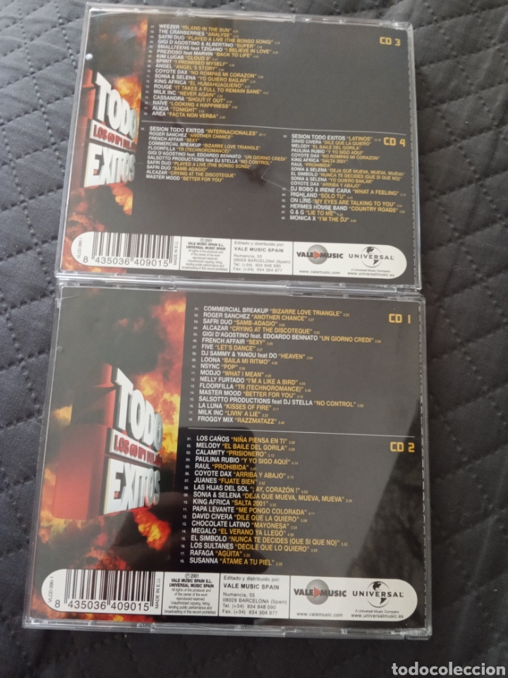 CDs de m&uacute;sica: 4 cds TODO EXITOS &rdquo; LOS 60 N&deg;1 DEL A&Ntilde;O * - Foto 5