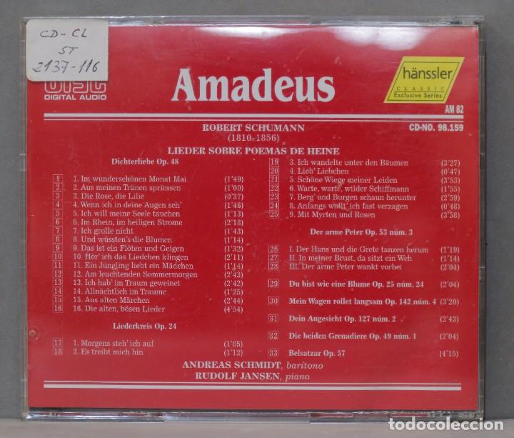 CDs de m&uacute;sica: CD. Schumann. Lieder Sobre Poemas De Heine - Foto 2