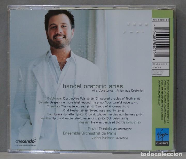 CDs de m&uacute;sica: CD. DANIELS. ORATORIO ARIAS. HANDEL - Foto 2
