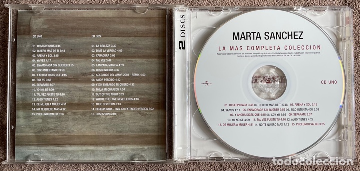 CDs de m&uacute;sica: Marta S&aacute;nchez - La M&aacute;s Completa Colecci&oacute;n 2 CDs Mexico - Foto 3
