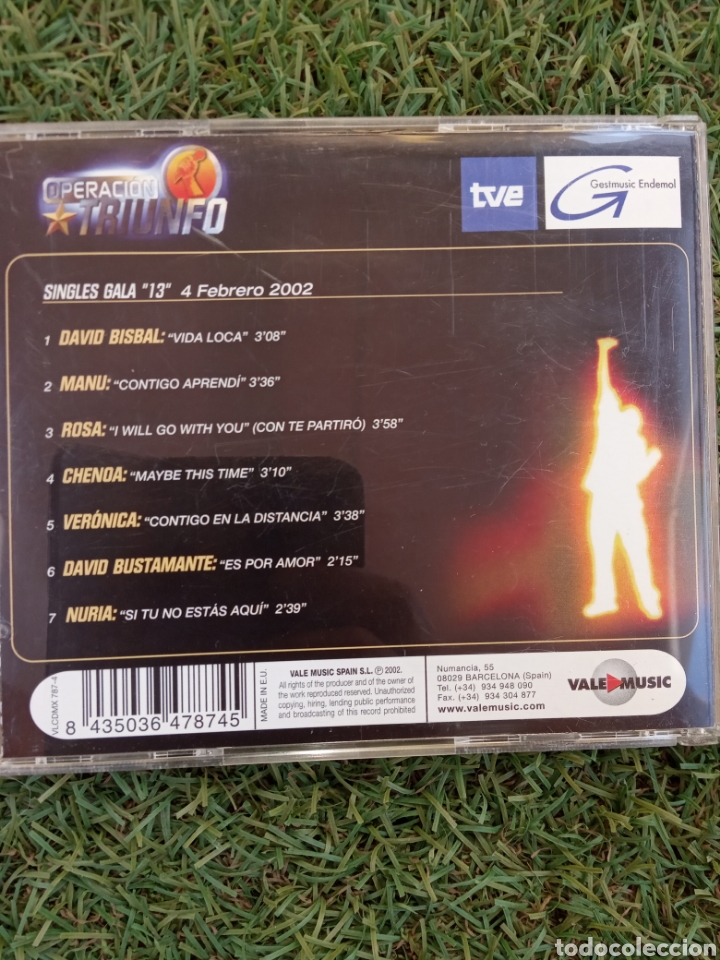 CDs de m&uacute;sica: Cd OPERACI&Oacute;N TRIUNFO EDICI&Oacute;N LIMITADA &rdquo;SINGLES GALA &rdquo; - Foto 2