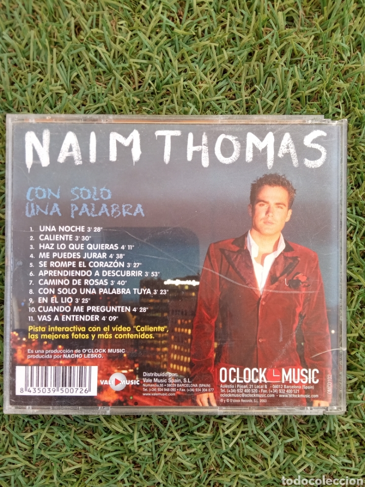 CDs de m&uacute;sica: Cd NAIM THOMAS &rdquo; CON SOLO UNA PALABRA &rdquo; - Foto 2