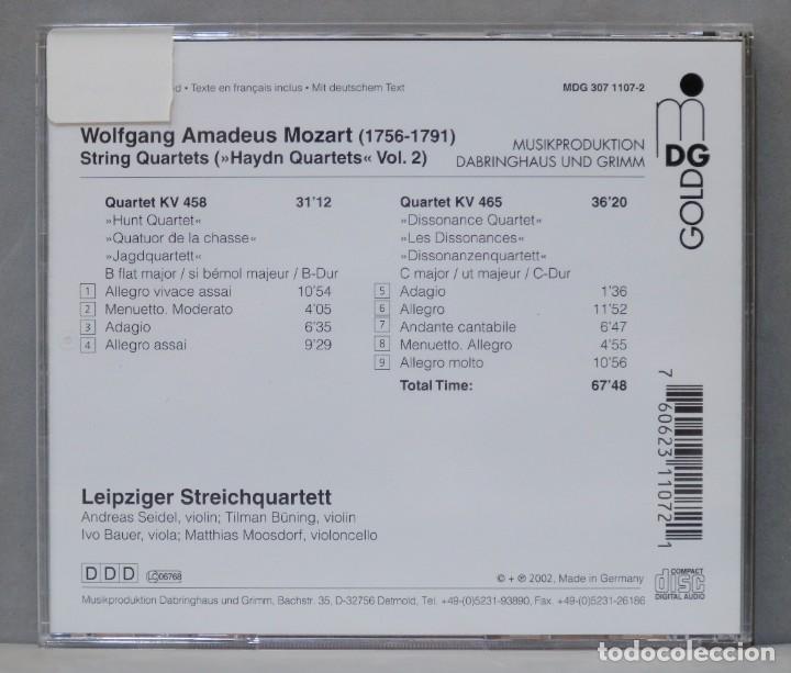 CDs de m&uacute;sica: CD. String Quartets KV 458 & 465. MOZART - Foto 2