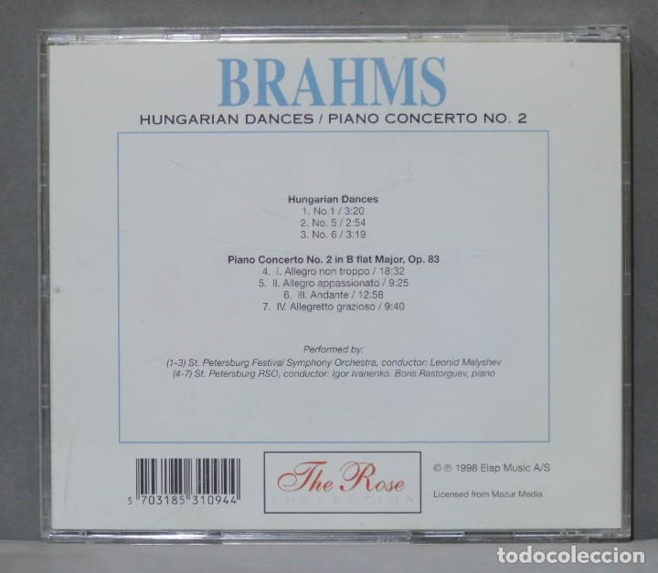 CDs de m&uacute;sica: CD. BRAHMS. HUNGARIAN DANCES. PIANO CONCERTO 2 - Foto 2