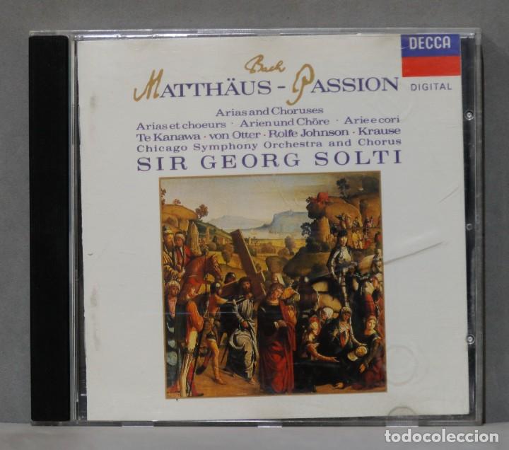 CDs de m&uacute;sica: CD. MATTH&Auml;US-PASSION. BACH. SOLTI - Foto 1