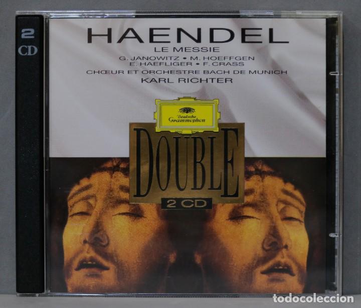 CDs de m&uacute;sica: 2 CD. LE MESSIE. KARL RICHTER. HAENDEL - Foto 1
