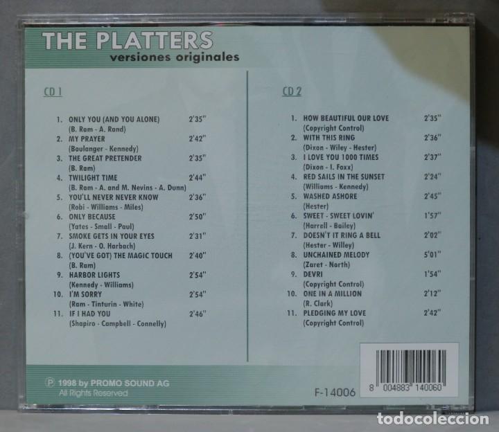 CDs de m&uacute;sica: 2 CD. THE PLATTERS. VERSIONES ORIGINALES - Foto 2