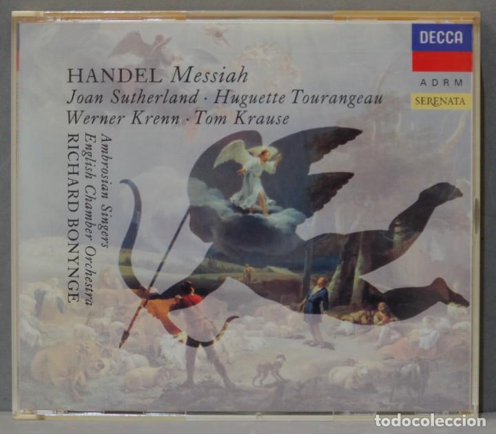 CDs de m&uacute;sica: 3 CD. Messiah. HANDEL. KRAUSE - Foto 1