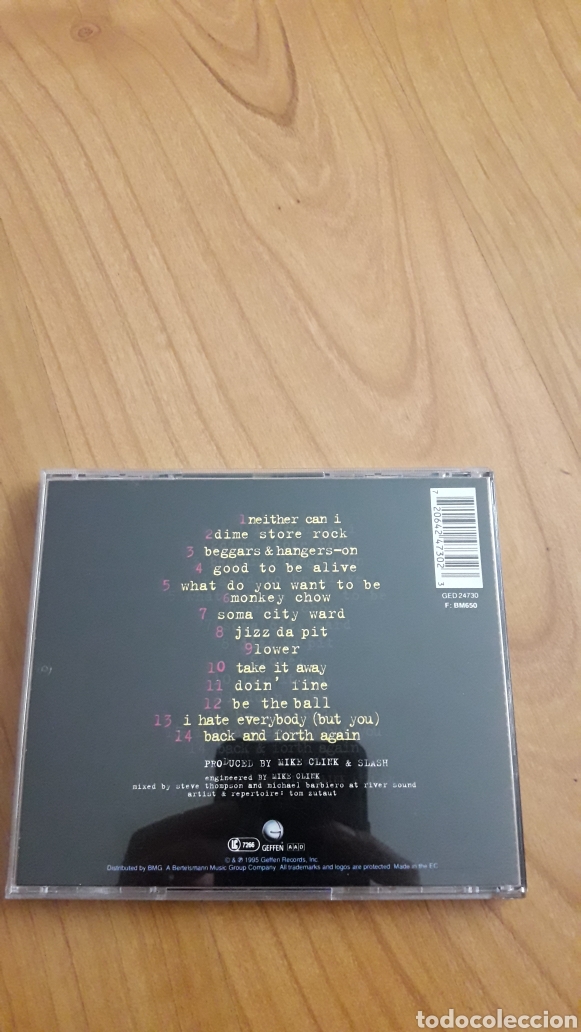 CDs de m&uacute;sica: SLASHS SNAKEPIT. SLAS. ITS FIVE OOCLOCK SOMEWHERE - Foto 2