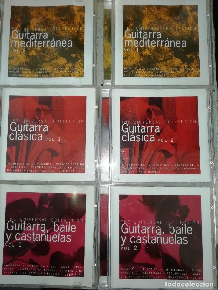 CDs de M&uacute;sica: 6 CD, guitarra mediterr&aacute;nea 1 y 2,guitarra cl&aacute;sica 1 y2 y guitarra baile y casta&ntilde;uelas