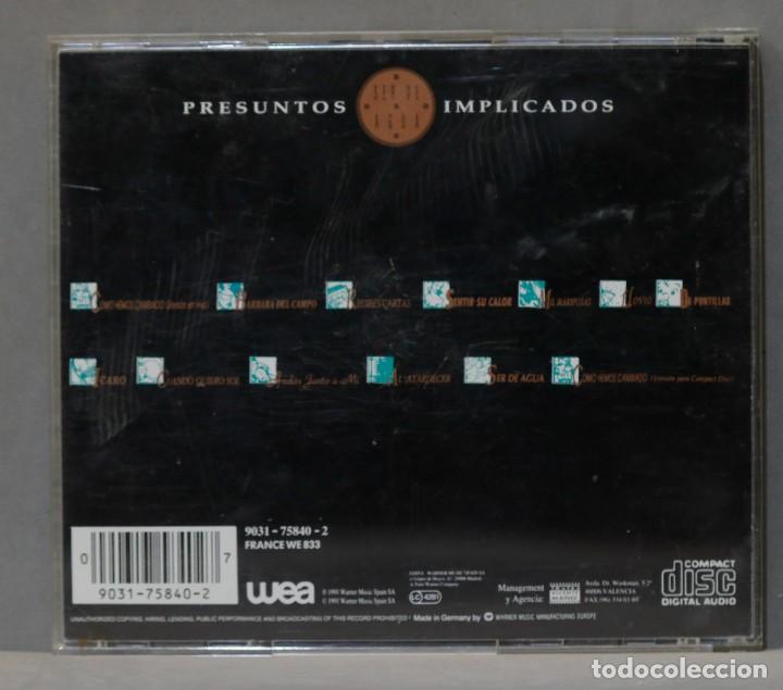 CDs de m&uacute;sica: CD. PRESUNTOS IMPLICADOS. SER DE AGUA - Foto 2