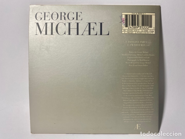 CDs de m&uacute;sica: George Michael - Fastlove CD single original de 1996 - Foto 2