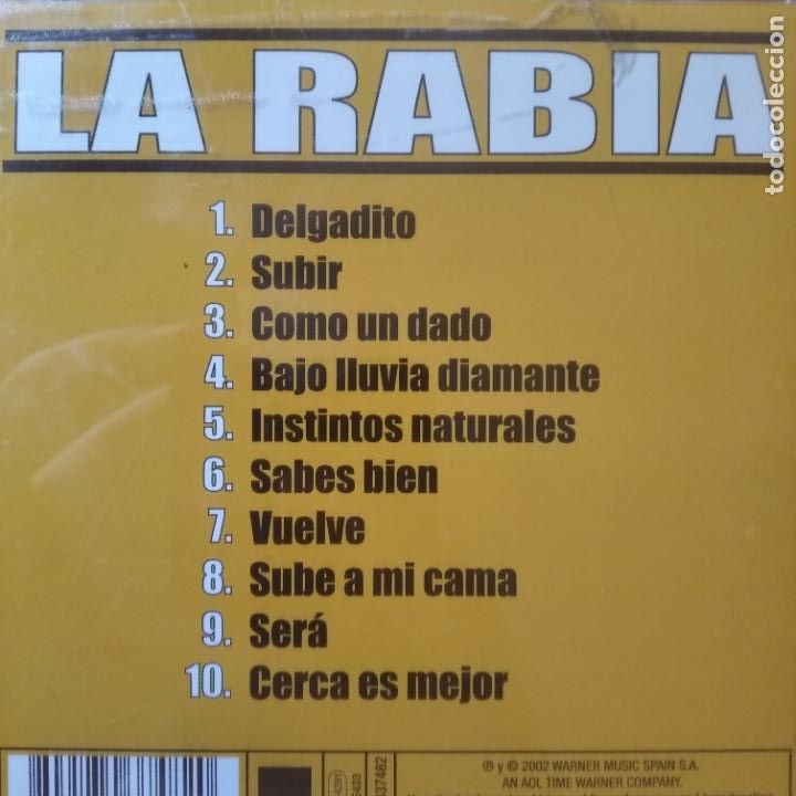 CDs de m&uacute;sica: LA RABIA, DELGADITO Y OTROS EXITOS - CD - Foto 2
