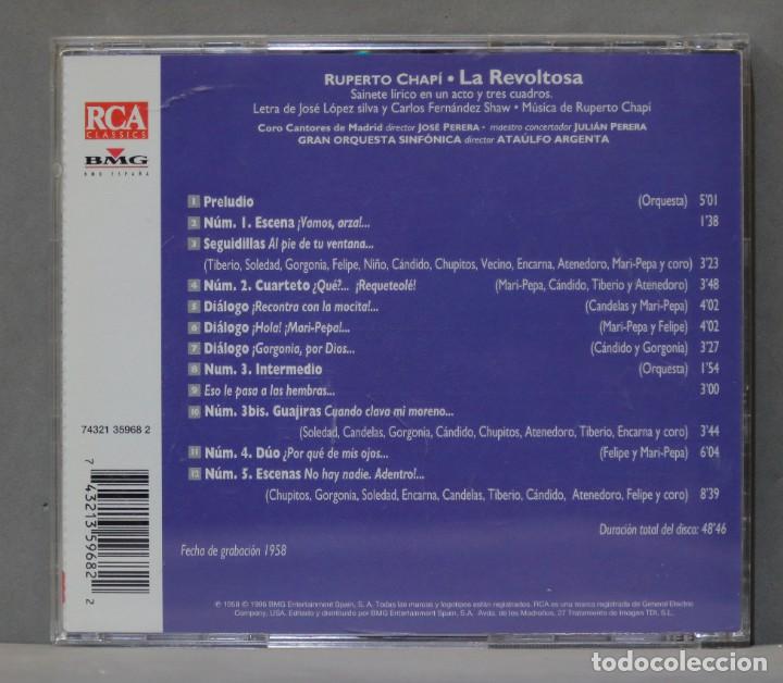 CDs de m&uacute;sica: CD. Argenta. La Revoltosa. CHAPI - Foto 2