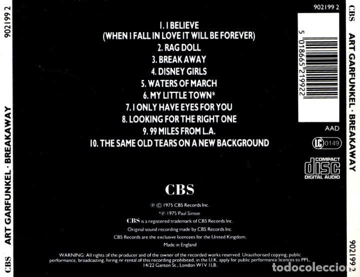 CDs de m&uacute;sica: �R733 - ART GARFUNKEL. BREAKAWAY. CD. - Foto 2