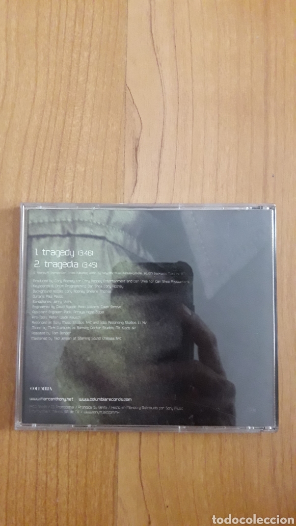 CDs de m&uacute;sica: MARC ANTHONY. TRAGEDY - Foto 2