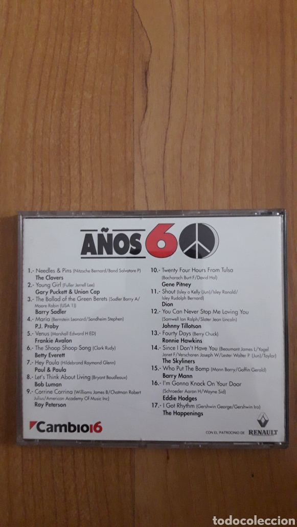CDs de m&uacute;sica: CAMBIO 16. A&Ntilde;OS 60. POP - Foto 2