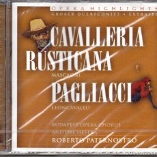 CDs de Música: CAVALLERIA RUSTICANA MASCAGNI +PAGLIACCI LEON CAVALLO-- OPERA (PRECINTADO Y NUEVO ). Lote 261988240