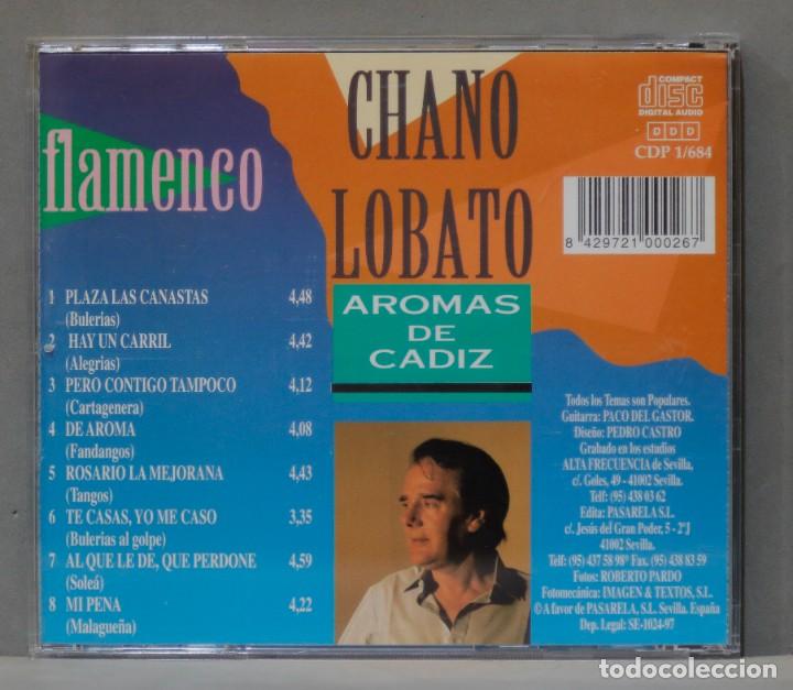 CDs de m&uacute;sica: CD. CHANO LOBATO. AROMAS DE CADIZ - Foto 2
