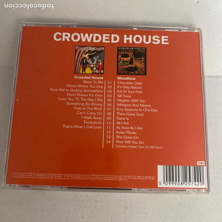 CDs de m&uacute;sica: CD - crowded house - woodface - Foto 2
