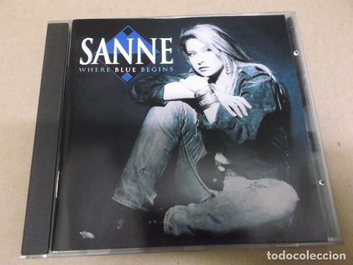 CDs de m&uacute;sica: SANNE (CD) WHERE BLUE BEGINS - A&Ntilde;O 1991 - Foto 1