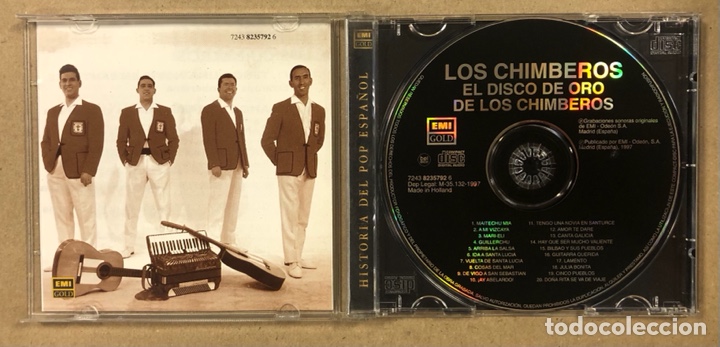 CDs de m&uacute;sica: LOS CHIMBEROS &ldquo;EL DISCO DE ORO DE LOS CHIMBEROS&rdquo;. CD. - Foto 2