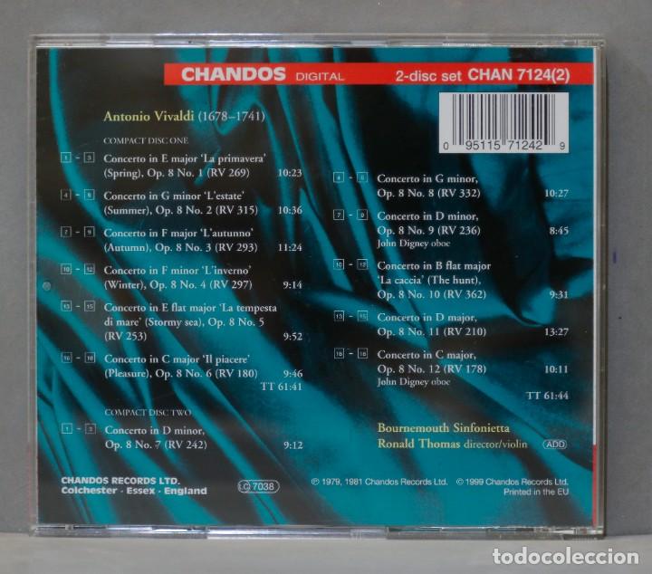 CDs de m&uacute;sica: CD. VIVALDI. 12 CONCERTOS OP.8. THOMAS - Foto 2
