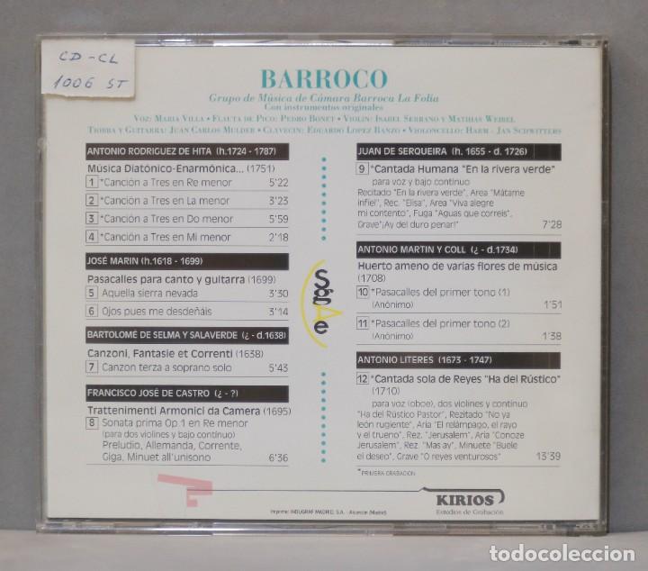 CDs de m&uacute;sica: CD. LA FOLIA. MADRID. BARROCO - Foto 2