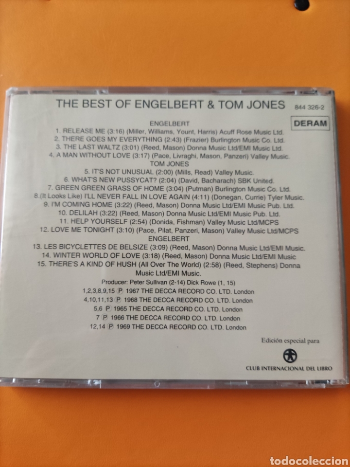 CDs de m&uacute;sica: CD TOM JONES Engelbert Humperdinck - Foto 2