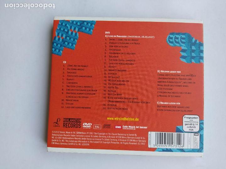 CDs de m&uacute;sica: WIR SIND HELDEN. CD TDKCD39 - Foto 3