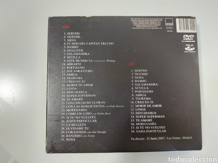 CDs de m&uacute;sica: CD + DVD Miguel Bose Papitour - Foto 3