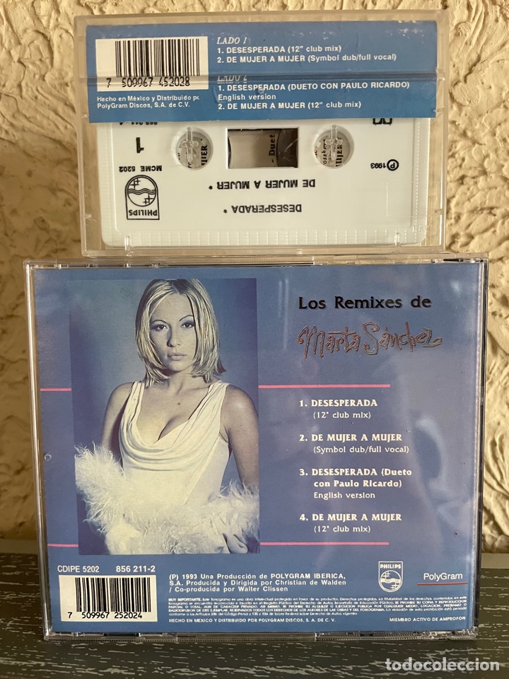 CDs de m&uacute;sica: Marta S&aacute;nchez - Los Remixes De CD & Cassette Mexico - Foto 2