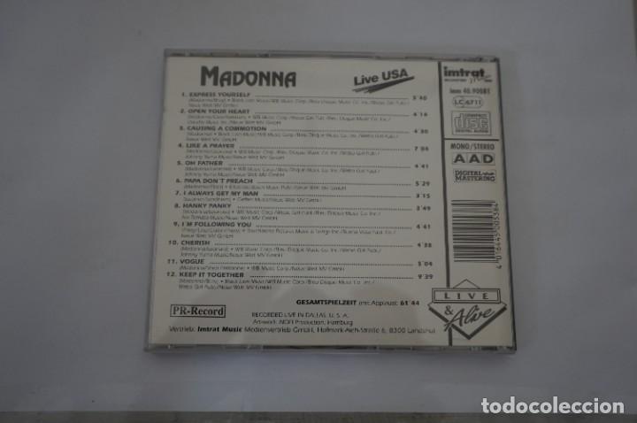CDs de m&uacute;sica: CD - MADONNA - LIVE IN USA - Foto 3