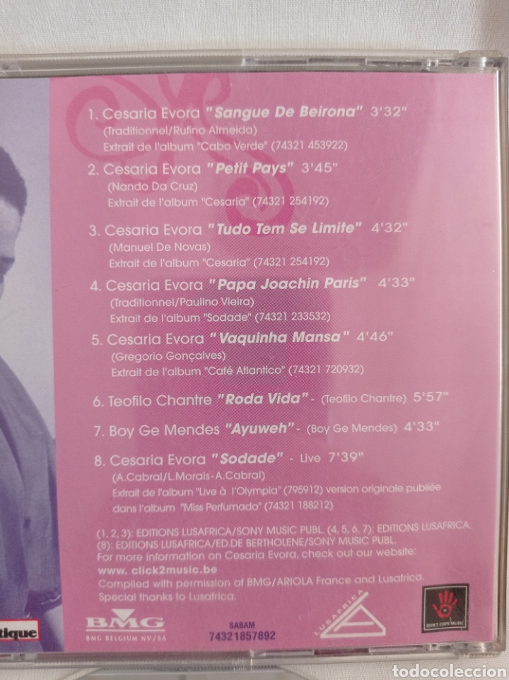 CDs de m&uacute;sica: CD CESARIA &Eacute;VORA LES CHANSONS DU CAP VERT BUEN ESTADO - Foto 2