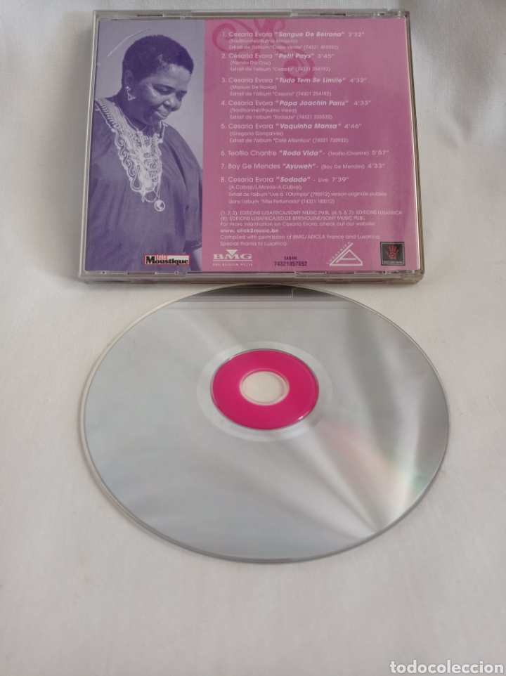 CDs de m&uacute;sica: CD CESARIA &Eacute;VORA LES CHANSONS DU CAP VERT BUEN ESTADO - Foto 3