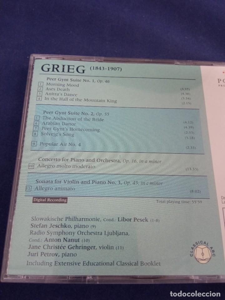 CDs de m&uacute;sica: CD GRIEG PEER GYNT SUITES 1 & 2. POINT - Foto 2
