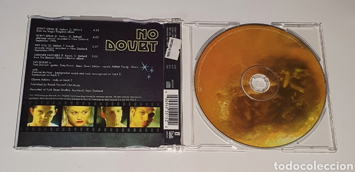 CDs de m&uacute;sica: NO DOUBT / CD SINGLE UK 1996 / DONT SPEAK - Foto 2