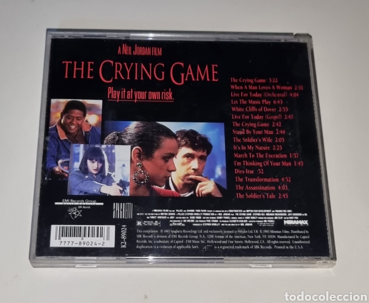 CDs de m&uacute;sica: BSO / CD 1993 US / THE CRYING GAMES - Foto 3