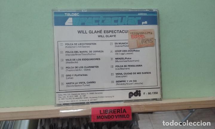 CDs de m&uacute;sica: Will Glah&eacute; y su orquesta. Espectacular -- CD - Foto 2