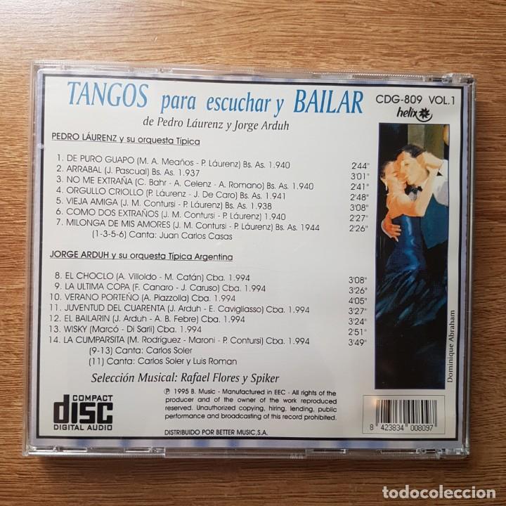 CDs de m&uacute;sica: CD TANGOS PARA ESCUCHAR Y BAILAR - Foto 2