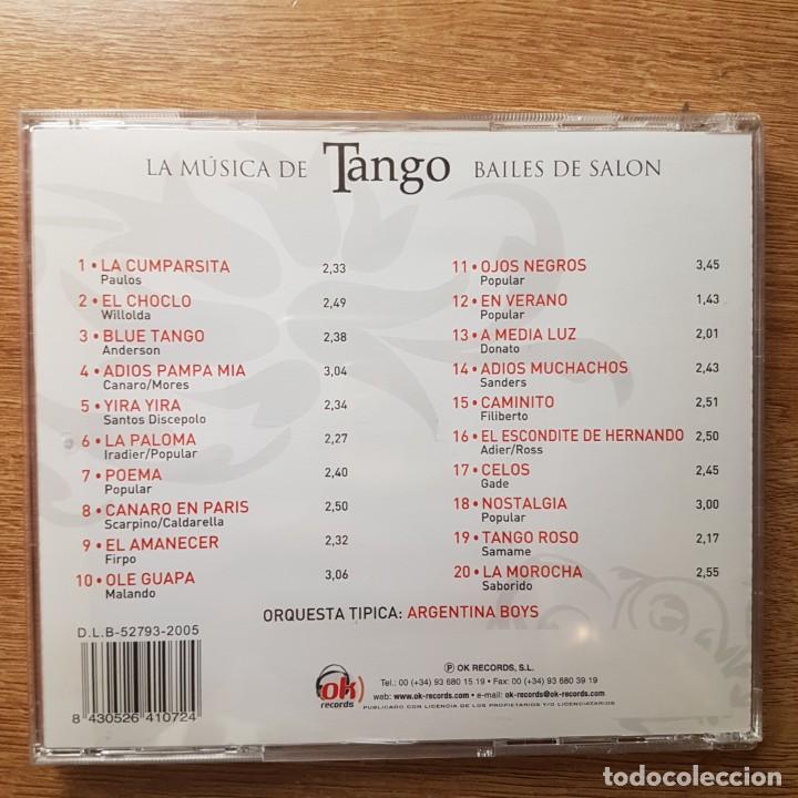 CDs de m&uacute;sica: CD LA M&Uacute;SICA DE TANGO BAILES DE SAL&Oacute;N - Foto 2