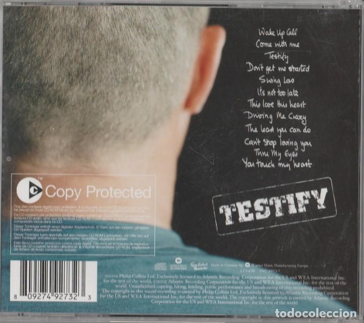 CDs de m&uacute;sica: CD PHIL COLLINS - TESTIFY - Foto 2