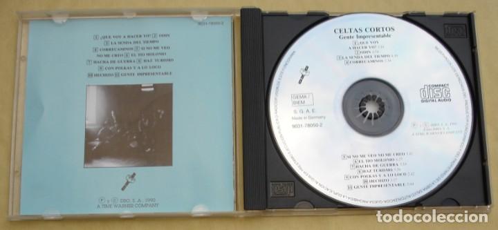 CDs de m&uacute;sica: CELTAS CORTOS - GENTE IMPRESENTABLE (CD) 1990 - 11 TEMAS - Foto 2