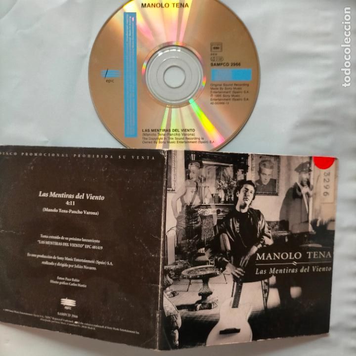 CDs de m&uacute;sica: CD SINGLE MANOLO TENA - Foto 1