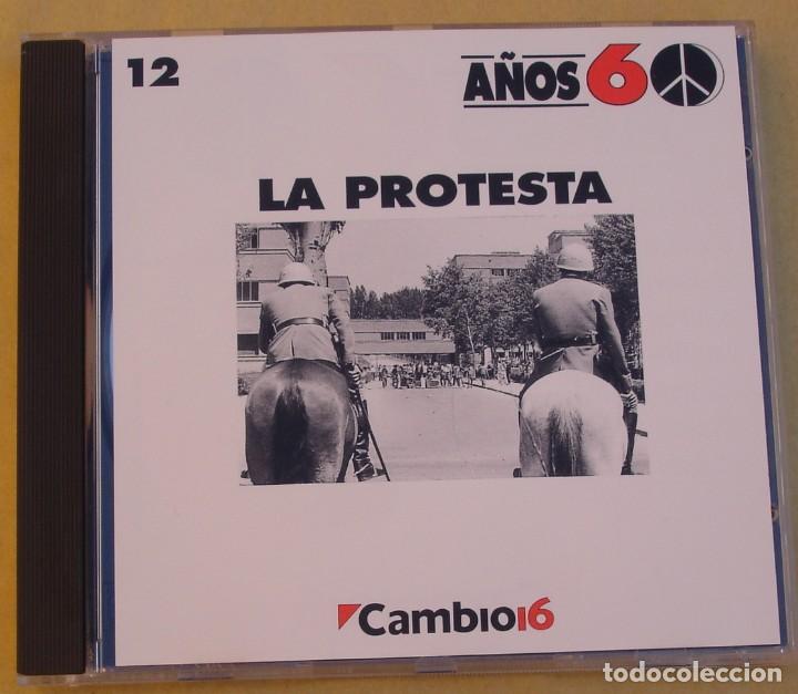 CD de M&uacute;sica: VARIOS - A&Ntilde;OS 60, LA PROTESTA (CD)1993 - 12 TEMAS - AGUAVIVA, ALFALFA, CALDERO DE COBRE, ...