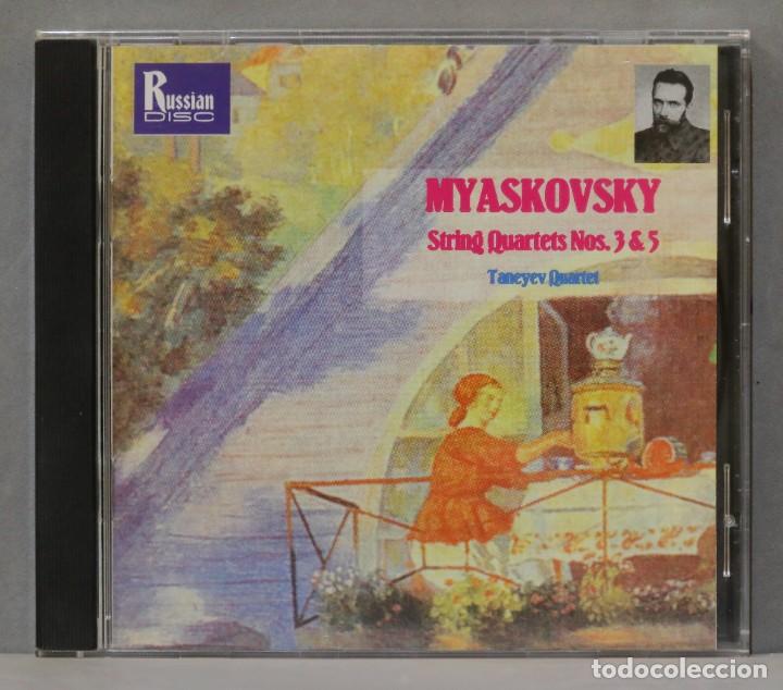 CDs de m&uacute;sica: CD. Myaskovsky. Taneyev Quartet. String Quartets Nos. 3 & 5 - Foto 1