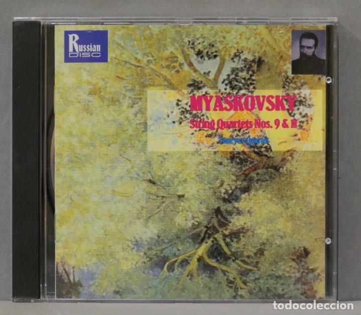 CDs de m&uacute;sica: CD. Myaskovsky. Taneyev Quartet. String Quartets Nos. 9 & 11 - Foto 1