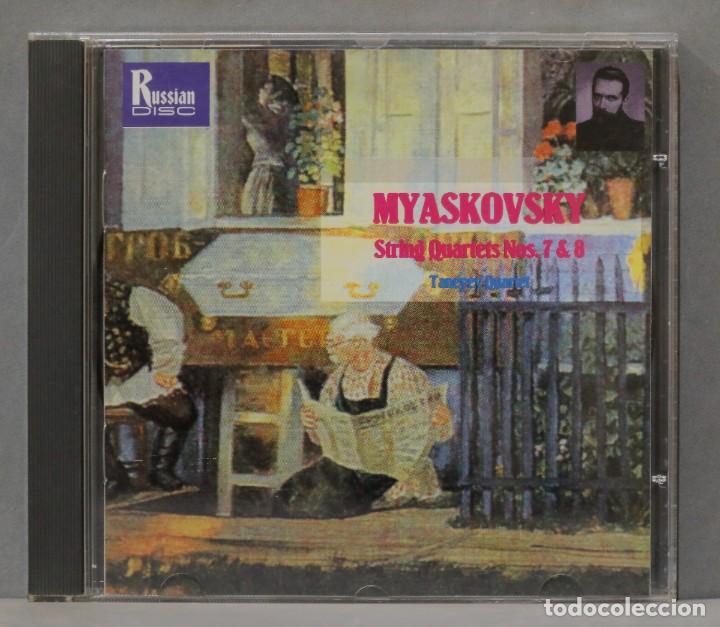 CDs de m&uacute;sica: CD. Myaskovsky. Taneyev Quartet. String Quartets Nos. 7 & 8 - Foto 1