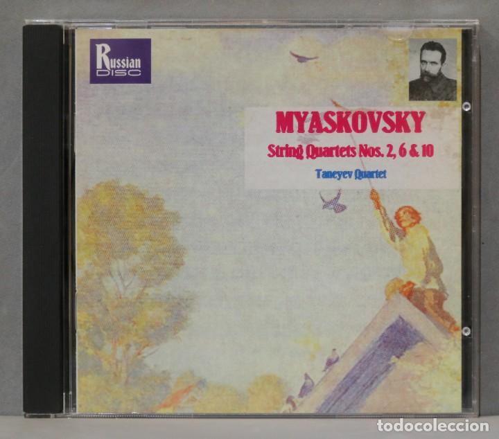 CDs de m&uacute;sica: CD. Myaskovsky. Taneyev Quartet. String Quartets Nos. 2 & 6 & 10 - Foto 1