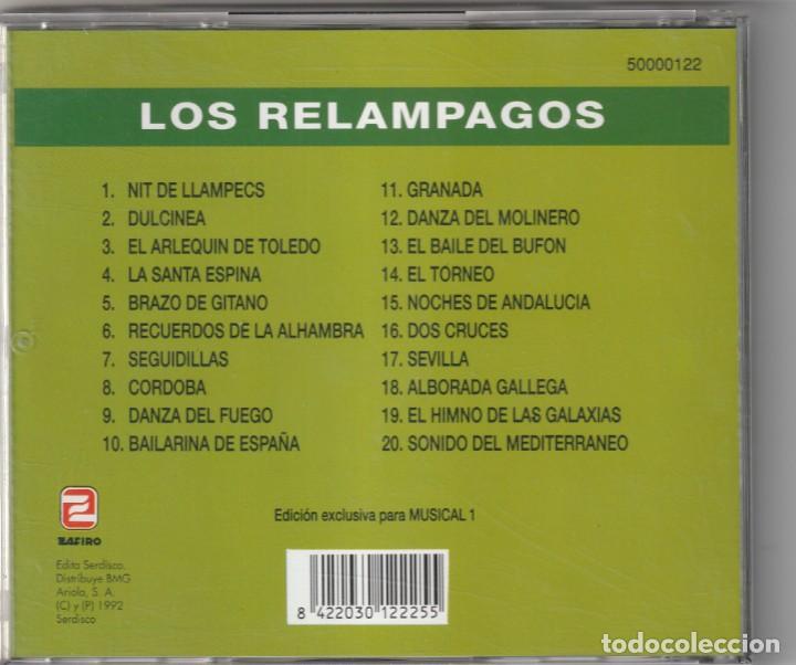 CDs de m&uacute;sica: LOS RELAMPAGOS - NIT DE LLAMPECS Y OTROS EXITOS (CD MUSICAL 1, 1992) - Foto 2
